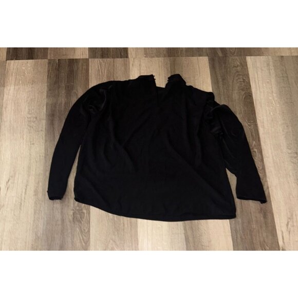 H&M Womens Black Long Sleeve Blouse Size L - Picture 3 of 4